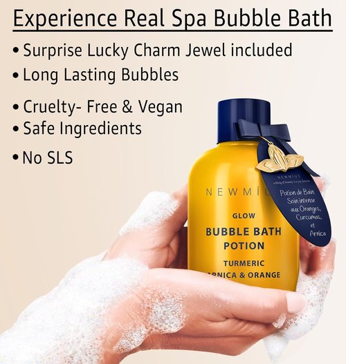 Regine Switzerland Bubble Bath - Long-Lasting Foam with Turmeric & Arnica | Skin Healing & Relaxation Gift for Women