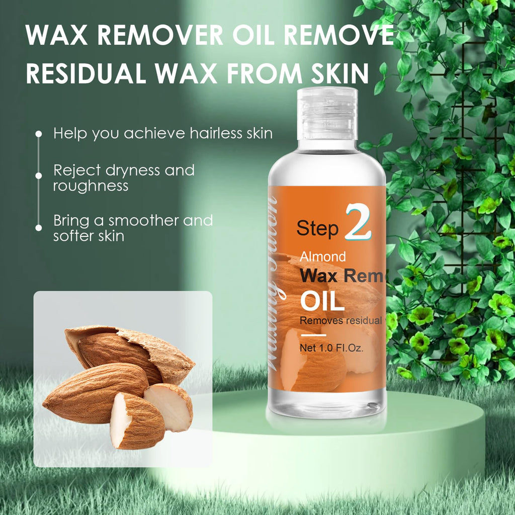VUEYAA Before And After Waxing Skin Care Kit, Professional Waxing Kit for Women at Home, Pre-Wax Cleanser, Wax Remover Oil, After-Wax Cooling Aloe Vera Gel For Soothing Skin