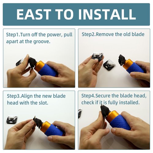 Transparia Tufting Trimmer Replacement Blades, Rug Trimmer Common Use Clipper Blade, for Tufting Clippers, Carpet Clippers, Tufted Accessories (Unadjustable)