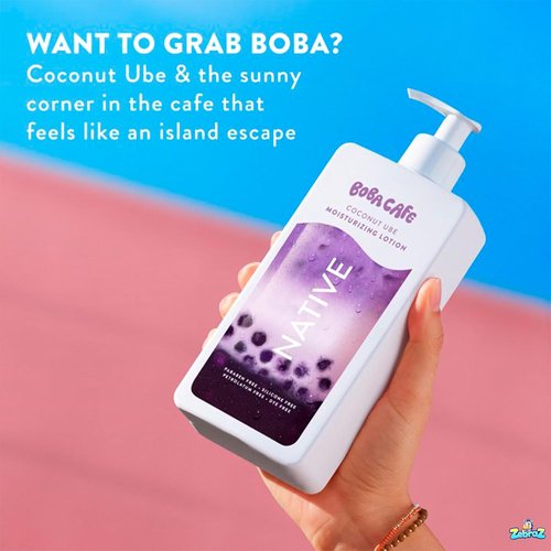 Native Coconut Ube Moisturizing Body Lotion - Silicone Free, Unisex, 16.5 oz | Limited Edition Pack of 2