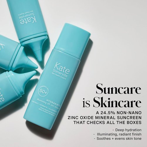 Kate Somerville HydraKate Sunscreen Drops - Tinted SPF 50+ Mineral Protection with Zinc Oxide, 1.7 Fl Oz