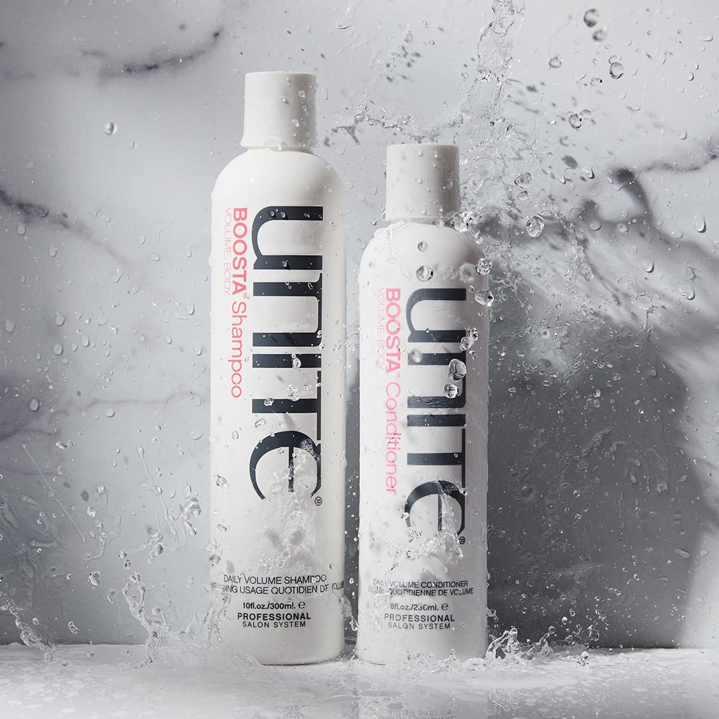 UNITE Hair BOOSTA Conditioner - Lightweight Volumizing Formula for Fine Hair - UV Protection - 8 Fl Oz
