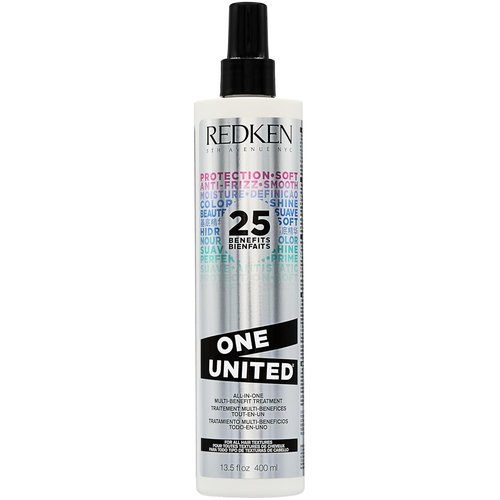 Redken One United Leave-In Conditioner - Multi-Benefit Treatment for All Hair Types, Heat Protectant & Detangler