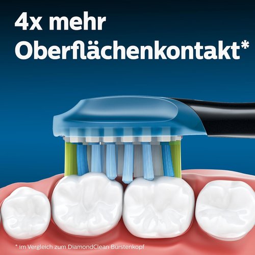 Philips Sonicare Replacement Brush Heads - Premium Plaque Defense, 4-Pack, Black | HX9044/33