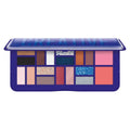 Pupa Milano Make-Up Palette L, 005 Blue, 0.71 oz - 18 Pan Eyeshadow and Blush Palette, Matte, Shimmer, Metallic Finishes - Blendable Velvety Texture Blush Powder - Talc-Free - Eco-Friendly Packaging