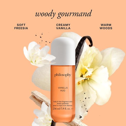 Philosophy Hair and Body Mists - Long-Lasting Fragrance for Women | Hydrating Vanilla, Pistachio & Coconut Scents