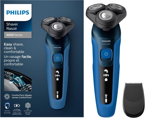 Philips Series 5000 Electric Shaver - Wet & Dry Convenience | Model S5466/17
