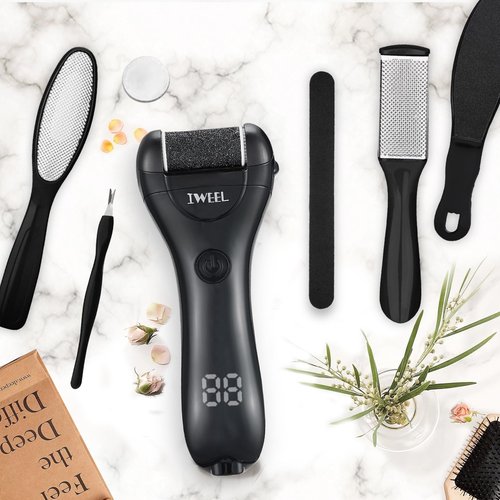 Electric Foot Callus Remover, Rechargeable Portable Electronic Foot File Pedicure Kit, Electric Callus Remover for Feet, Pedicure Tools, Foot Scrubber File, Professional Foot Care for Dead Skin