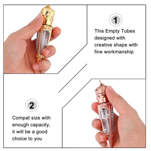 FRCOLOR Refillable Lip Gloss Tubes Set 10Pcs Radish Design Compact Empty Lip Balm Containers Leak-Proof Diy Portable Makeup Accessories