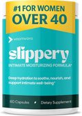 VoomVaya Vaginal Moisturizer - Slippery Elm Relief for Women Over 40 | 60 Capsules for Dryness