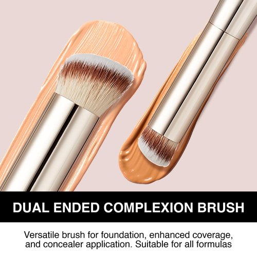 Kiss New York Airy Velvet Contour Stick (Rich 0.70 Oz) With Dual Ended Contour Brush Set, Cool Toned Face Sculpting Cream Makeup, Buildable Lightweight Natural Finish Formula with Hyaluronic Acid