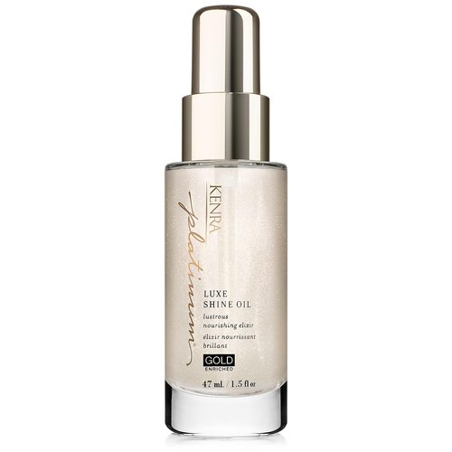 Kenra Professional Platinum Luxe Shine Oil - Gold Enriched Nourishing Elixir for Enhanced Shine & Manageability | Thermal Protection Up to 450°F | Ideal for Medium to Coarse Hair