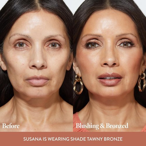 Laura Geller New York Baked Blush-N-Bronze Marbleized 2-in-1 Bronzer & Blush - Tawny Bronze - Radiant Contour