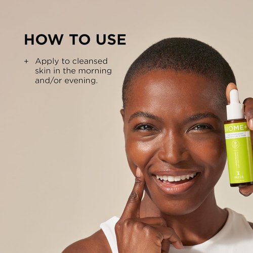 IMAGE Skincare Biome+ Dew Bright Serum - Microbiome Friendly Facial Serum for Enhanced Luminosity & Elasticity