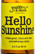 Frankie & Myrrh Hello Sunshine | Bergamot, Rose & Lemon Essential Oil Body Mist | 100% Pure Aromatherapy Spray