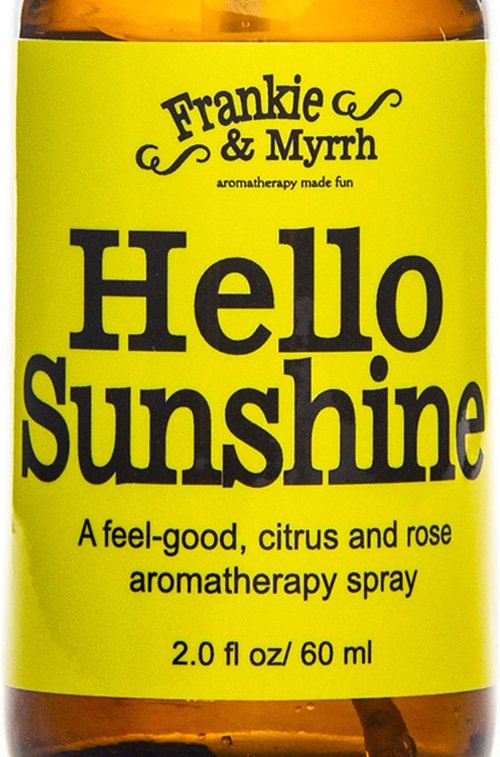 Frankie & Myrrh Hello Sunshine | Bergamot, Rose & Lemon Essential Oil Body Mist | 100% Pure Aromatherapy Spray