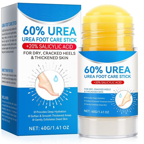 Skiennix Urea Foot Cream Stick - 60% Urea & 2% Salicylic Acid for Dry Cracked Skin | 1.41 oz