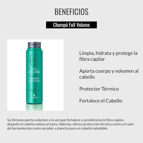 Lendan Fine Hair Volume Shampoo - Full Volume & Hydration - 300 ml | Cleanses & Protects Hair Fiber