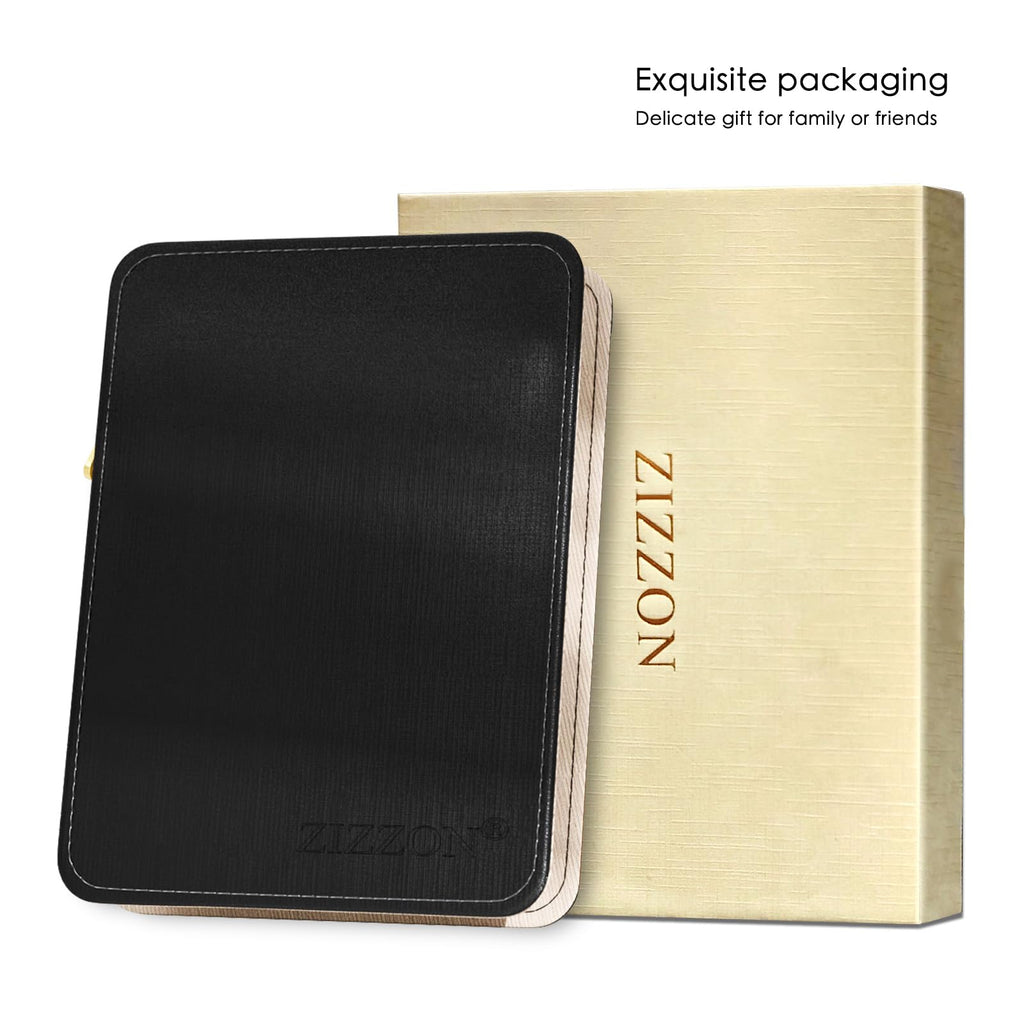 ZIZZON Manicure Set Professional Stainless Steel Toenail and Fingernail Clippers Set 9 in1 Pedicure and Grooming kit with Travel Case (Black)