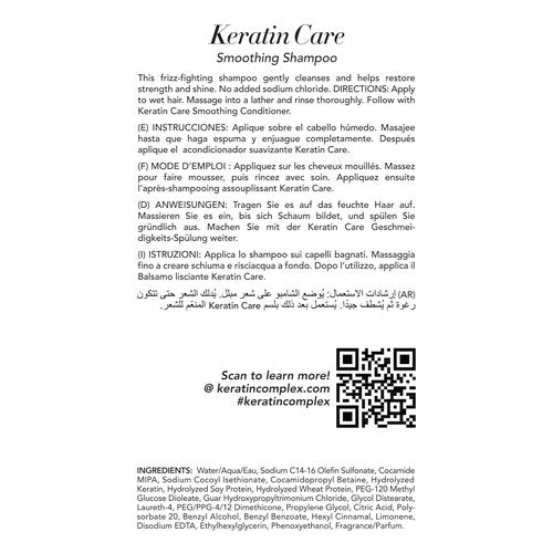 Keratin Complex - Smoothing Shampoo for Frizz Control - 33.8 fl oz | Nourishing Formula