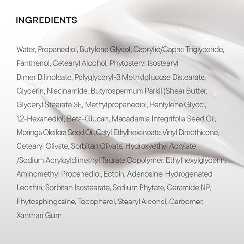 IUNIK Beta-Glucan Non-Sticky Deep Moisture Hydration 3x Barrier Cream Day&Night Moisturizer Quick Absorption Barrier Strengthening for Sensitive Dry Skin with Shea Butter Panthenol Korean Skincare