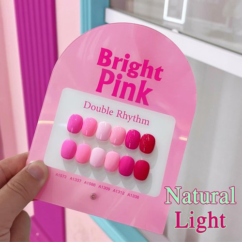 Double Rhythm Gel Polish Set - 6 Pcs 15 ML Soak Off Nail Art Kit | Bright Neon Light Pink & Purple