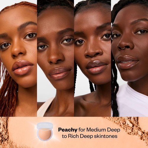 Kosas Cloud Set Brightening Baked Powder - Talc-Free Under Eye Setting Powder for Soft Focus Finish, Peachy