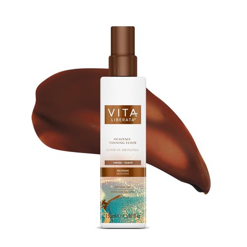 Heavenly Tanning Elixir - Untinted Medium Self-Tanner | 150ML for Natural Glow