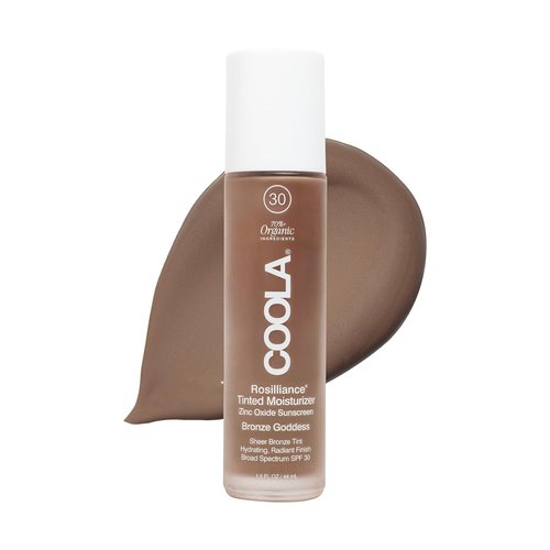 COOLA Organic Rosilliance Tinted Moisturizer - SPF 30 Protection, Dermatologist Tested, 1.5 FL Oz
