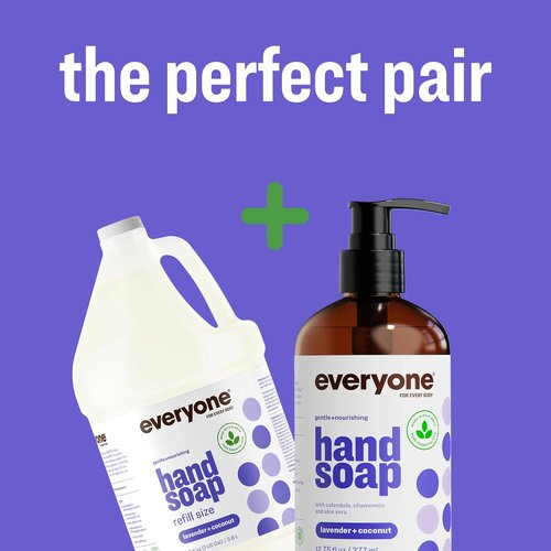 Everyone Liquid Hand Soap - Lavender & Coconut | Plant-Based Cleanser, 12.75 Ounce (Pack of 3)