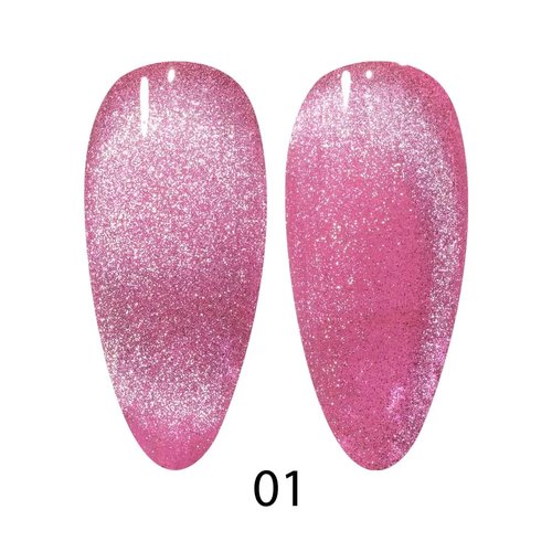 DND DC 9D Cat Eye Gel Polish - Twilight Blush, Unicorn Creamy Collection | 0.6 OZ Smooth Finish