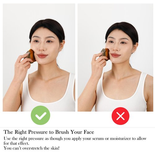 HOYECL No Oil Lymphatic Face Sculpting Brush, Curved Facial Dry Brush for Lymphatic Drainage, Sculpt and Lift Your Face Naturally, Designed for Sensitive Skin