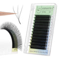 ANNAFRIS 3D Premade Fan W Shape Clover Eyelash Extensions 0.07 C Curl 8-12mm Mix Self Fanning Lashes Extension Makeup Supplies Professional Use (0.07 C, 8-12mm Mix)