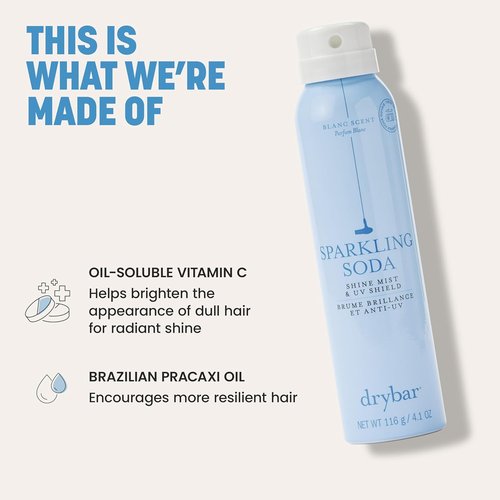 Drybar Sparkling Soda Finishing Spray - Ultra-Fine Mist for Added Shine | 4 oz