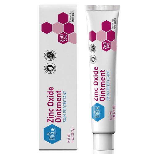MED PRIDE Zinc Oxide Ointment 20% - High-Potency Diaper Rash & Wound Healing Cream | 1oz Barrier Repair Paste