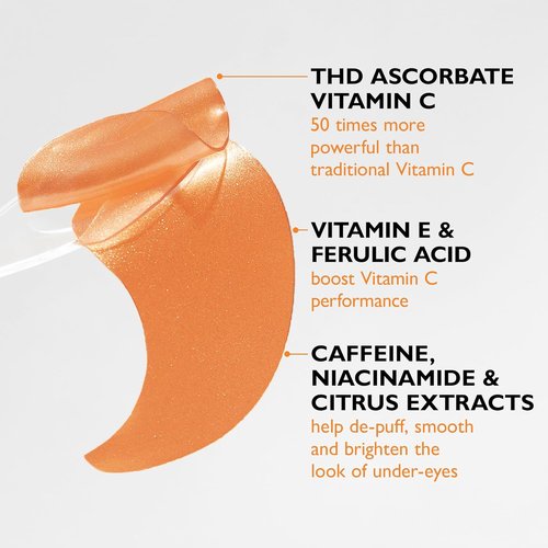 Peter Thomas Roth | Vitamin C & Hyaluronic Eye Patches - Full-Size 2-Piece Kit for Brightening & Hydration