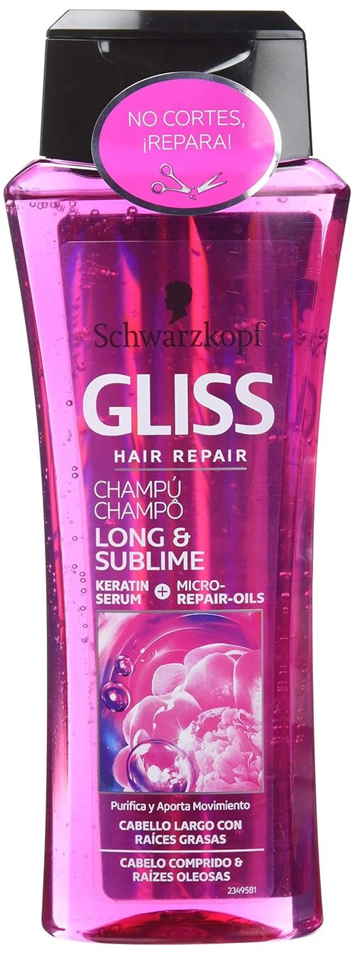 Schwarzkopf Gliss Long & Sublime Shampoo - Nourishing Formula for Long Hair | 250 ml
