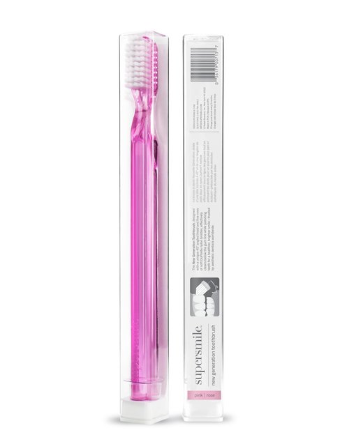 Supersmile New Generation 45° Patented Long Toothbrush Pink