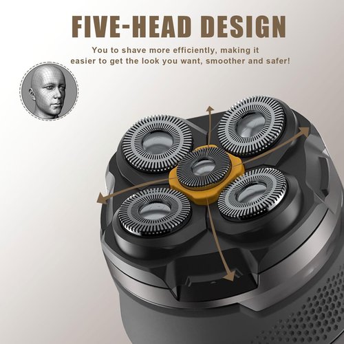 4PCS Shaver Replacement Blades Compatible with MicroTouch Titanium Head,Stainless Steel Material