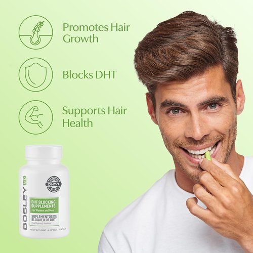 DHT·7 DHT Blocking Supplements - Promote Thicker, Fuller Hair with Saw Palmetto & Reishi - 60 Capsules