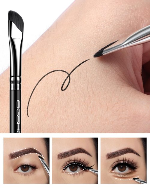 EIGSHOW Dual-Ended Precision Eyebrow Brush & Comb - Professional Eye Makeup Tool for Perfect Brows & Liner
