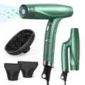 Skiennix Compact Negative Ion Hair Dryer - Lightweight, Foldable Design with Diffuser for Fast Drying