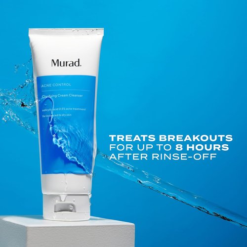 Murad Clarifying Cream Cleanser - Gentle Salicylic Acid Face Wash for Acne-Prone Skin | Hydrates & Calms Irritation