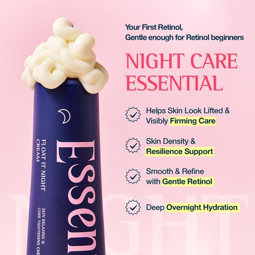 Float It Night Cream - Gentle Retinol Face Moisturizer for Fine Lines & Wrinkles | Korean Skincare (1.01 oz)