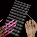 HWHUNO 5XL Extra Long Tapered Square Full Cover Nail Tips No Curved,3.9" Straight Salon Home DIY Professional,240Pcs(12Size)