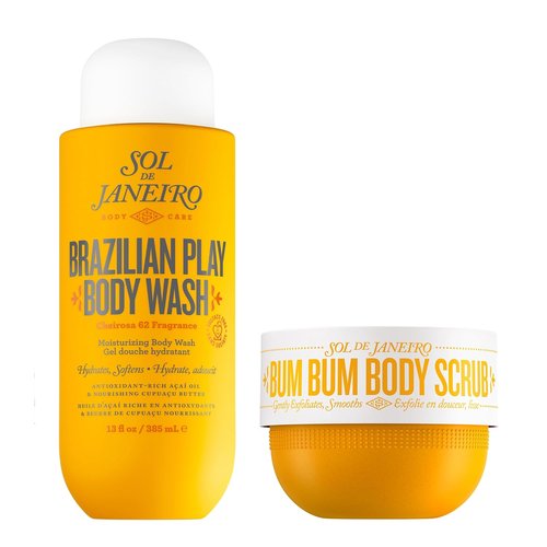 Sol de Janeiro Body Wash & Bum Bum Body Scrub Duo - Nourishing Brazilian Shower Set