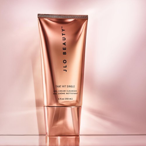 JLO BEAUTY Gel Cream Face Wash, Daily Facial Cleanser & Makeup Remover, Hydrating Sulfate Free Skin Care Formula with Antioxidants, Gentle Face Cleanser For Women, That Hit Single, 5 Oz