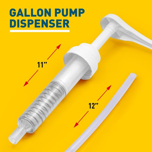 Heavy-Duty 5-Gallon Bucket Pump Dispenser – Compatible with Oil, Laundry Soap, Detergent, Fabric Softener, Degreasers, and More. Includes a Leak-Proof Cap, Making it Ideal for Commercial and Household