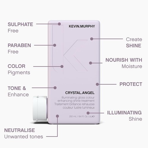 KEVIN.MURPHY Crystal.Angel - Colour Shine Hair Treatment for Glossy, Healthy Hair - 250 mL / 8.4 fl oz