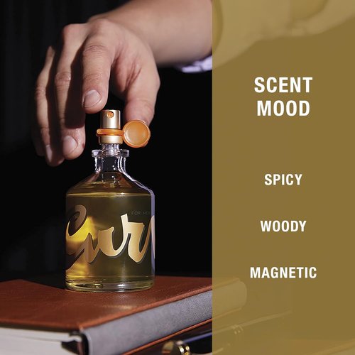 Curve for Men Cologne Spray - Spicy Woody Magnetic Scent for All-Day Wear | 4.2 fl oz